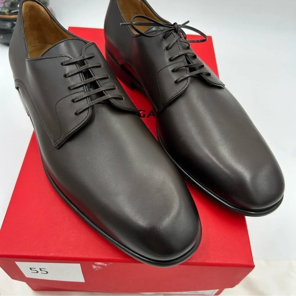 Men’s Salvador Ferragamo Fosco leather Oxford size 9E made in Italy